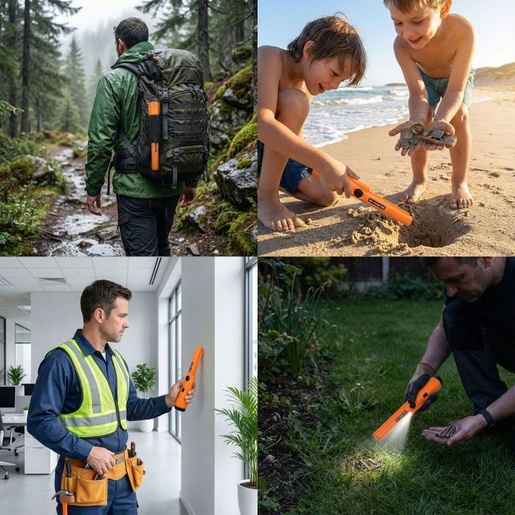 ModernHome Metal detektor Waterproof Pinpointer sa LED lampom i Holsterom POINTER GP-POINTER