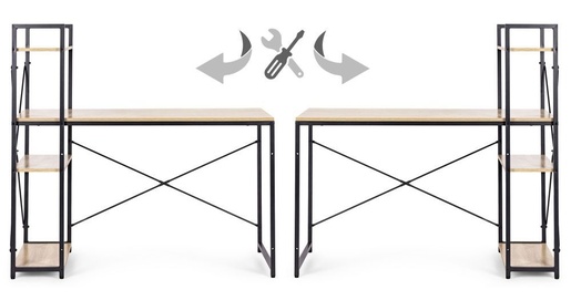 ModernHome Radni sto 120x60 cm sa policama Light Style TH-SD-6-16