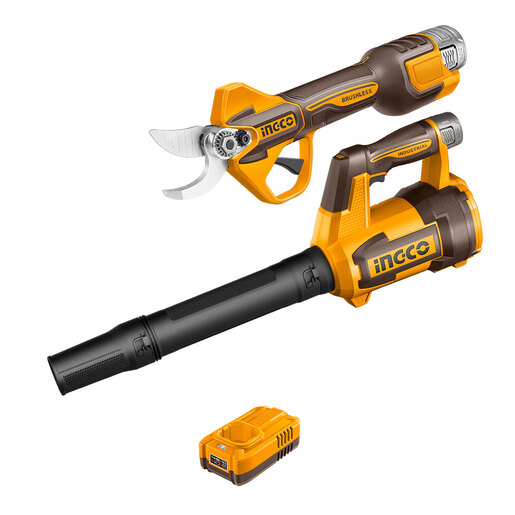 INGCO aku set duvač + makaze za orezivanje 16V COSLI250385E