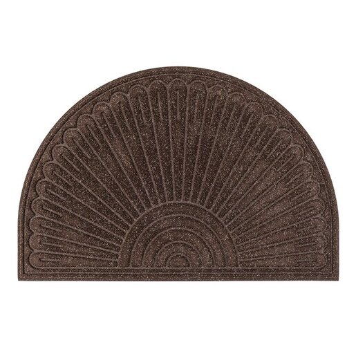 Otirač gumeni (braon) CONTOURS HALFMOON STARBURST - MULTY HOME