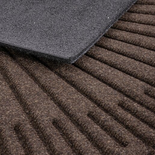 Otirač gumeni (braon) CONTOURS HALFMOON STARBURST - MULTY HOME