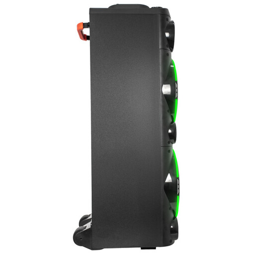 Zvucnik Mikado MD-104KP 200W, 12V 14000mAh USB, Bluetooth, micro SD crni