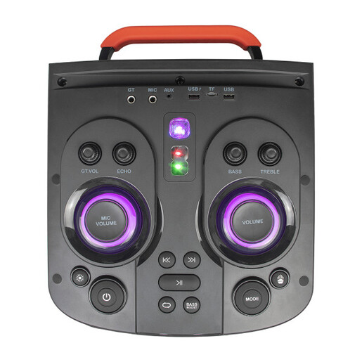 Zvucnik Mikado MD-104KP 200W, 12V 14000mAh USB, Bluetooth, micro SD crni