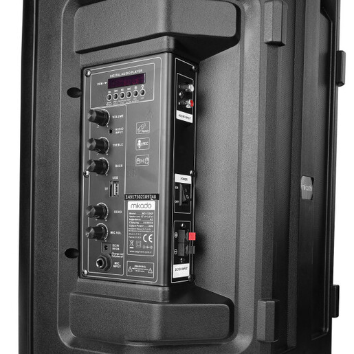 Zvucnik Mikado MD-125KP 40W USB, Bluetooth, micro SD crni