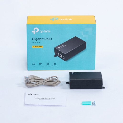 TP-Link TL-PoE160S PoE+ Injector sa AC/DC adapterom