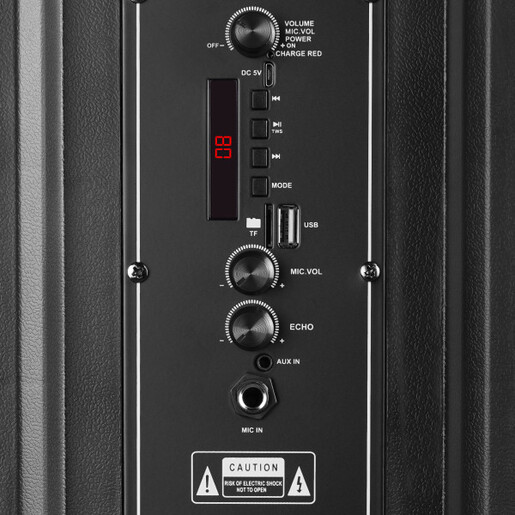 Zvucnik Mikado MD-BT609 20W, USB, Bluetooth, micro SD crni