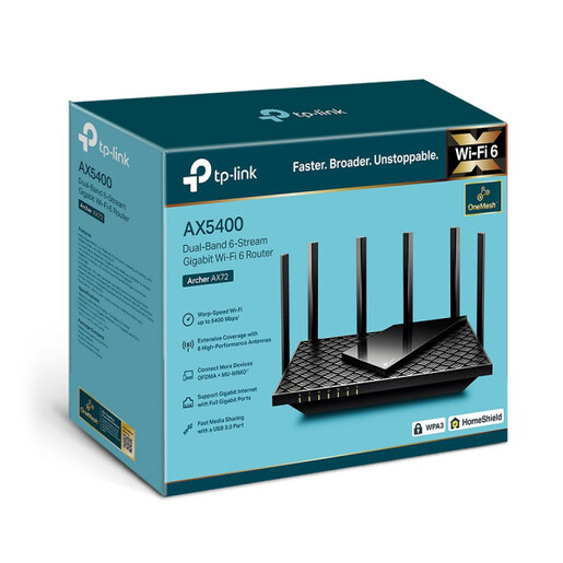 LAN Router TP-Link Archer AX72 AX5400/WiFi6/4GLAN