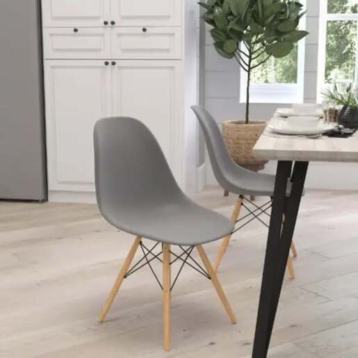 Set trpezarijskih stolica 4 kom Aurora - siva