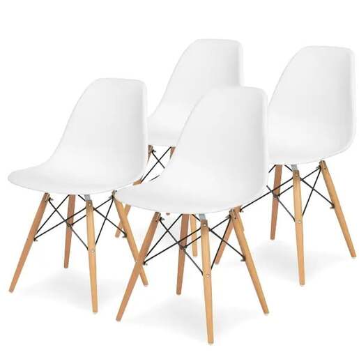 Set trpezarijskih stolica 4 kom Aurora - bela