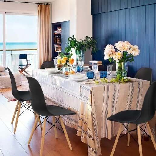 Set trpezarijskih stolica 4 kom Aurora - crna