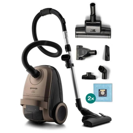 Gorenje usisivač sa kesom VCE 28 G6ALLGO, 850 W, 3 L, zlatni