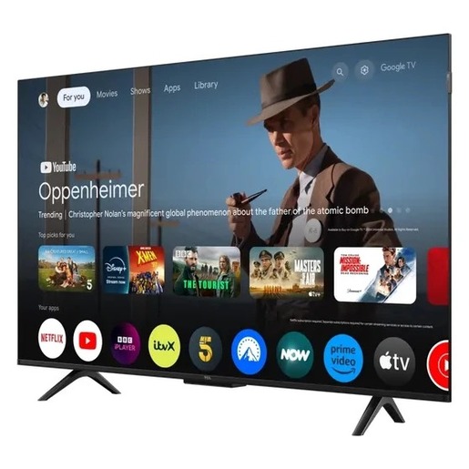 TCL QLED TV 43" 43P7K, 4K Ultra HD, Smart TV, Google TV, AiPQ Procesor, Game Master, HVA Panel, Dolby Vision