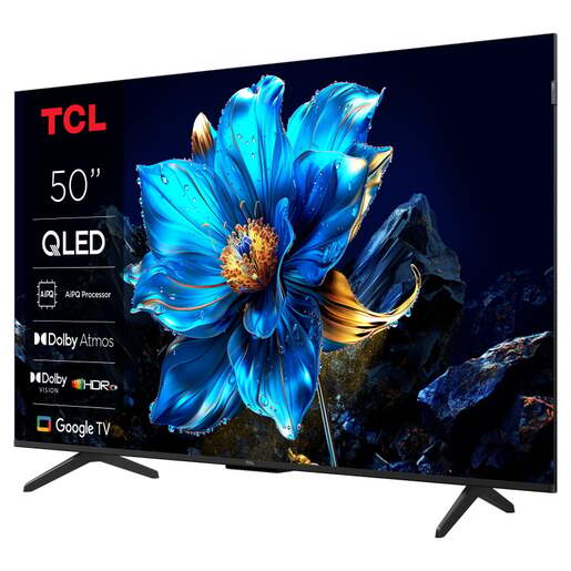 TCL QLED TV 50" 50P7K, 4K Ultra HD, Smart TV, Google TV, AiPQ Procesor, Game Master, HVA Panel, Dolby Vision