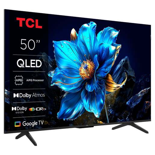 TCL QLED TV 50" 50P7K, 4K Ultra HD, Smart TV, Google TV, AiPQ Procesor, Game Master, HVA Panel, Dolby Vision
