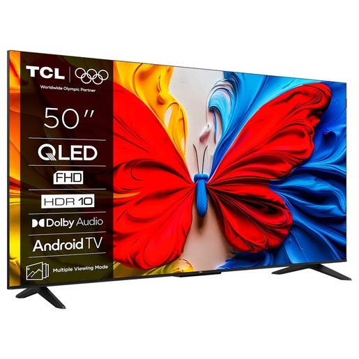 TCL QLED TV 50" 50S5K, FullHD, SmartTV, Google TV, Multiple Viwing Mode, HDR10, Dolby Audio, Slim Dizajn
