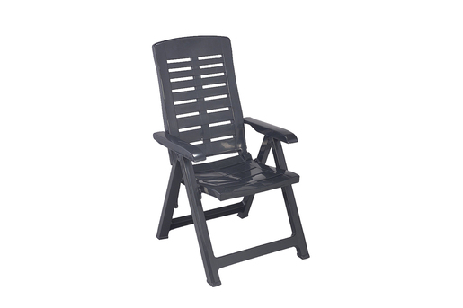 Baštenska stolica plastična yuma antracit