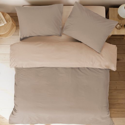 Dekordom Posteljina cb simple set bicolor double - powder/lindon bej