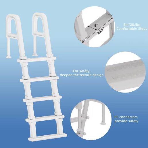 Nero Merdevine PVC za montažne bazene jednostrane  13994