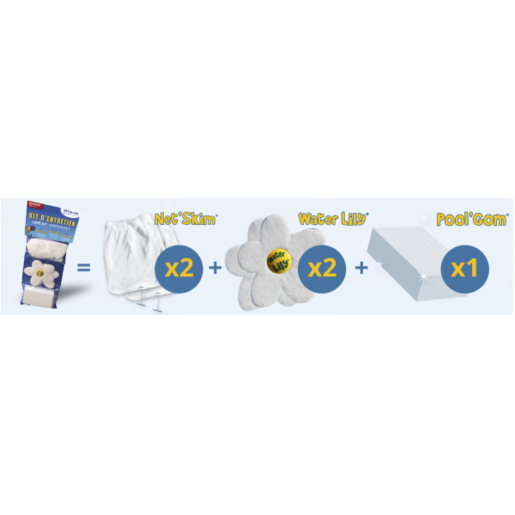 Toucan Set 3 u 1 (2x Mrežica za korpu skimera, 2x Water Lily i 1x Sunđer za čišćenje) 9680