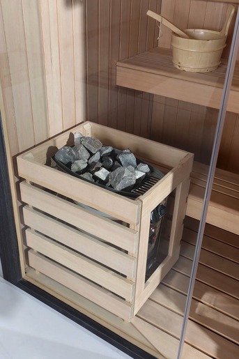 Sauna soba Nero – kanadski Hemlock 1800x1500x1900 za 3 osobe sa rasvetom 14734