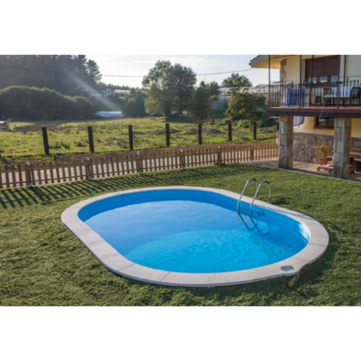 GRE Montažni ukopni bazen 8x4x1.5 plavi 6168