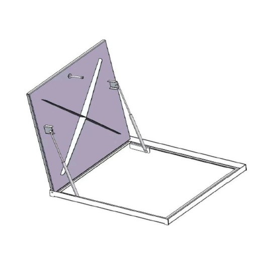 Hidraulični poklopac šahte AL 800 x 800 mm  12644