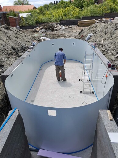 GRE Montažni ukopni bazen 7x3.2x1.5 plavi 6232