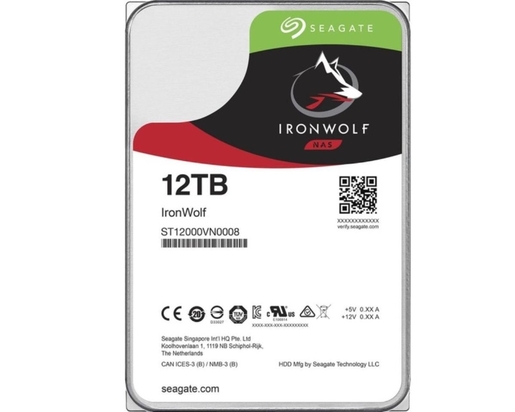 HDD SEAGATE 12TB 3.5 inča SATA III 256MB ST12000VN0008 Ironwolf