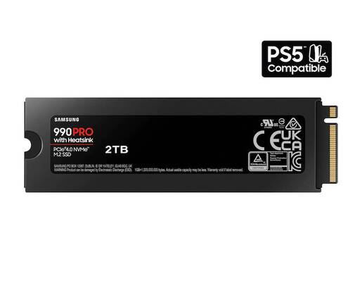 SSD SAMSUNG 2TB M.2 NVMe MZ-V9P2T0CW 990 Pro Series Heatsink