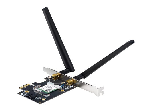 Mrežna kartica ASUS PCE-BE6500 WiFi 7/PCI-E /6GHz band, 4096-QAM/BT5.4, WPA3/2 antene
