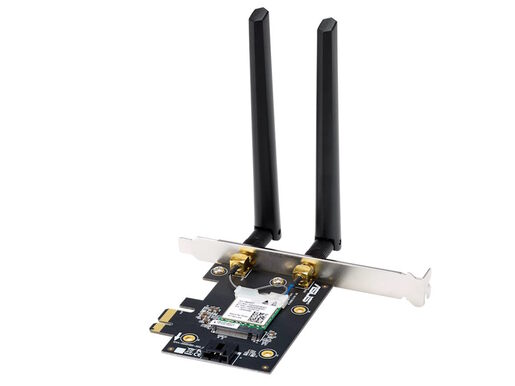 Mrežna kartica ASUS PCE-BE6500 WiFi 7/PCI-E /6GHz band, 4096-QAM/BT5.4, WPA3/2 antene