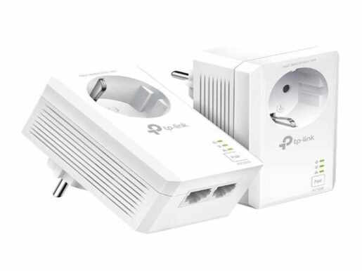 Powerline adapter TP-LINK TL-PA7017P KIT AV1000 Gigabit Pass-through Powerline Starter Kit