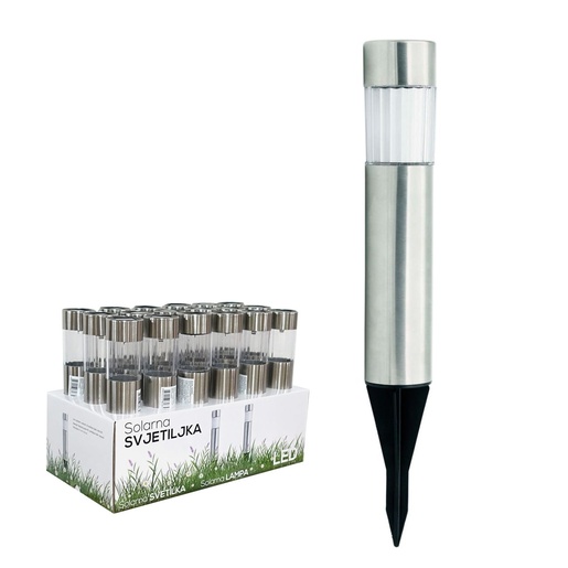 LED solarna lampa 33 cm, trakasta