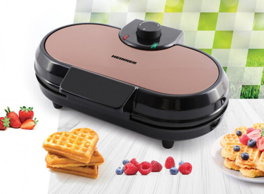 Aparat za galete HEINNER HWF-1000CR 1000W/dupli/crni