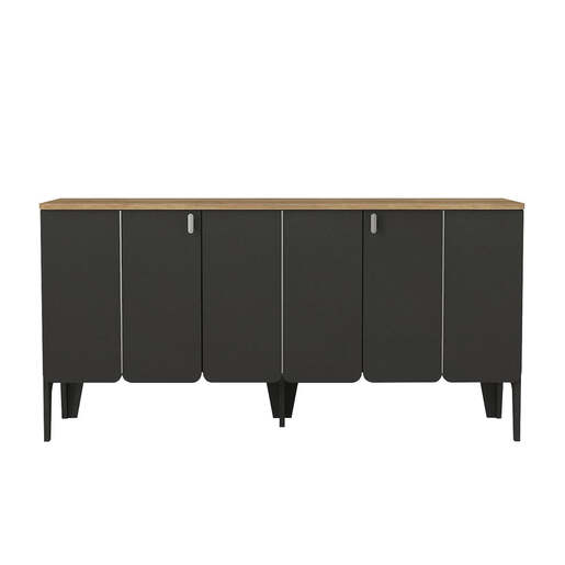 Pedro komoda antracit-hrast