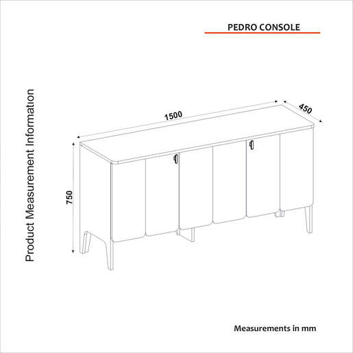 Pedro komoda antracit-hrast