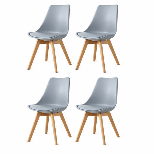 Trpezarijska stolica Oslo siva c-487