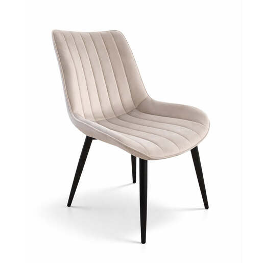 Trpezarijska stolica Linea steel krem c-410