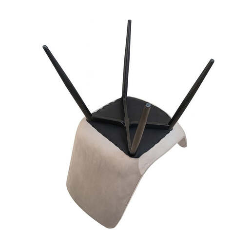 Trpezarijska stolica Linea steel krem c-410