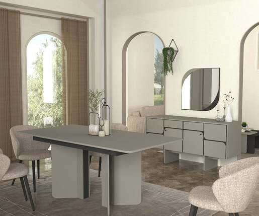 Lava komoda siva-antracit