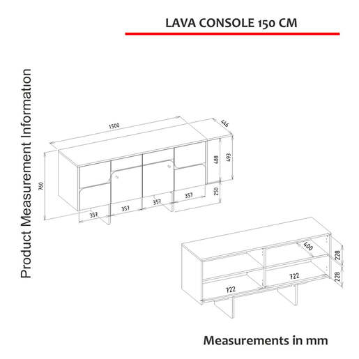 Lava komoda siva-antracit