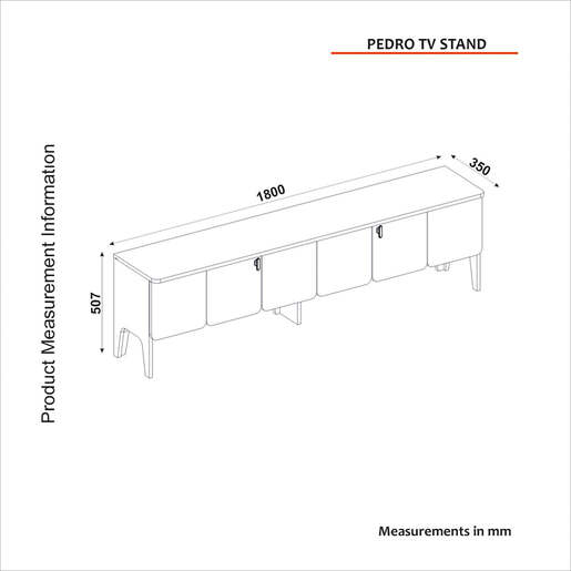 Pedro tv komoda antracit-hrast