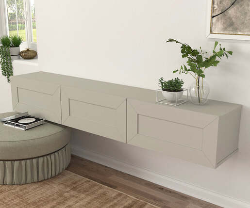 Dimona zidna tv komoda siva