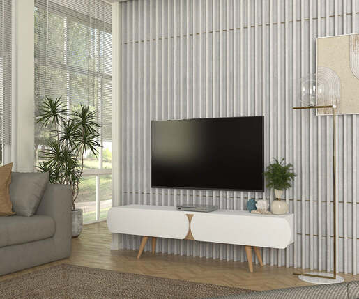 Elody 150 tv komoda bela-bukva