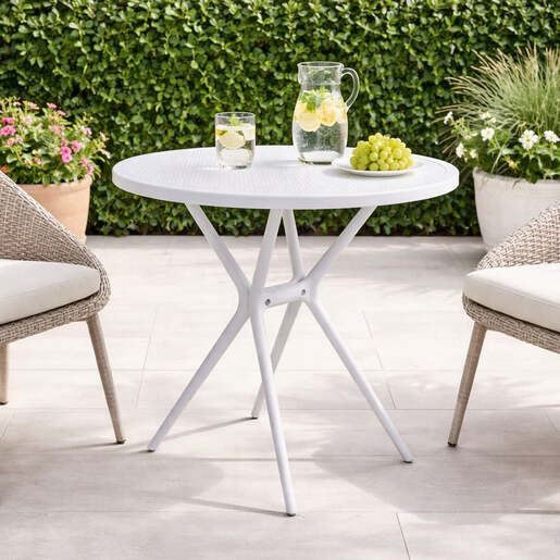 Baštenski sto luna white