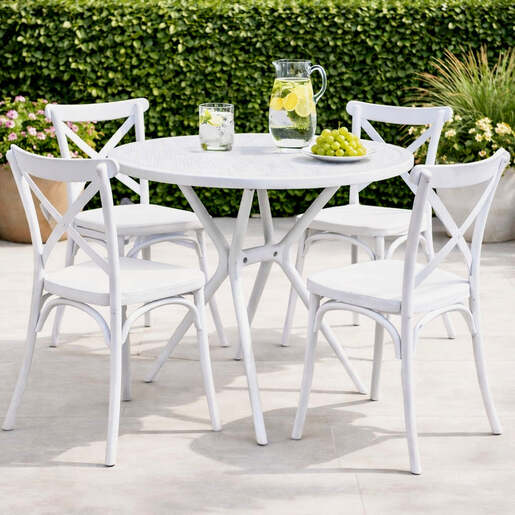 Baštenski sto luna white