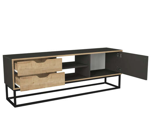 Dolores tv komoda antracit-hrast