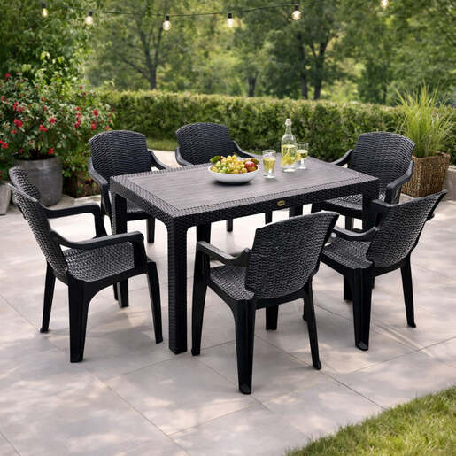 Baštenska stolica Golf crna