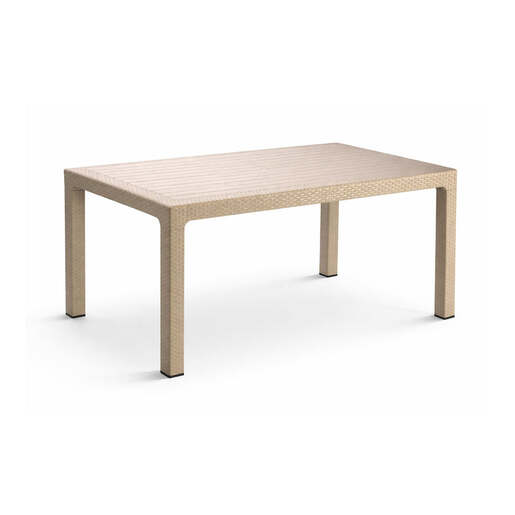 Baštenski sto ratan golf 75x125 capucino