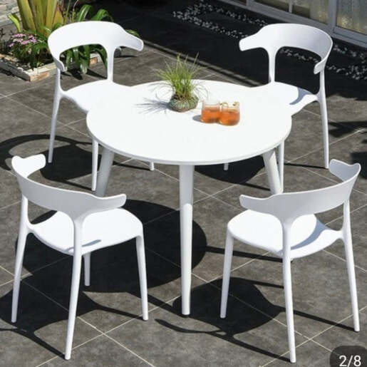 Baštenska stolica Lumo white